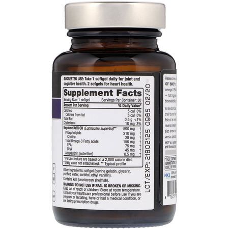 磷蝦油, 歐米茄EPA DHA: Quality of Life Labs, Neptune Krill Oil, Essential Nutrients, 500 mg, 30 Softgels