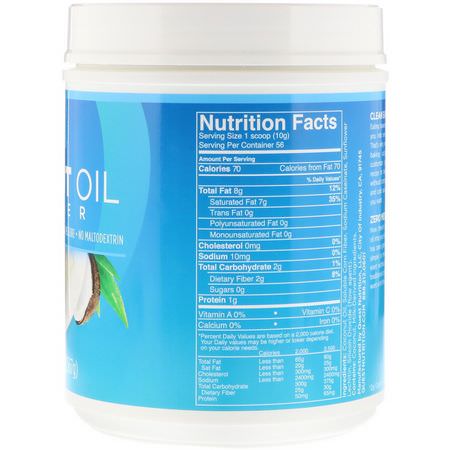 椰子油, 椰子補品: Quest Nutrition, Coconut Oil Powder, 1.25 lbs (567 g)