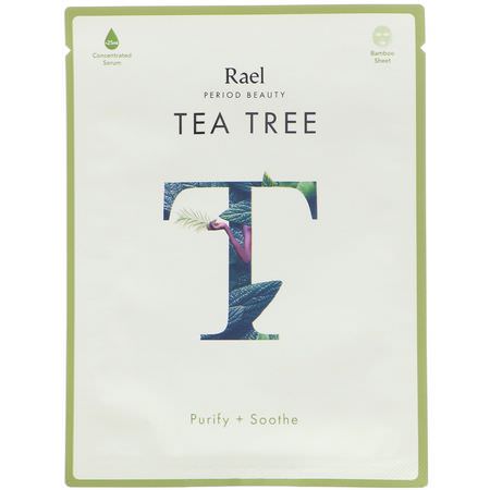 Rael Inc Treatment Masks Tea Tree Oil Beauty - 茶樹油, 護理面膜, 果皮, 面膜