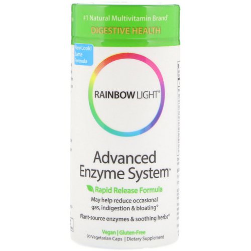 Rainbow Light, Advanced Enzyme System, Rapid Release Formula, 90 Vegetarian Caps Review