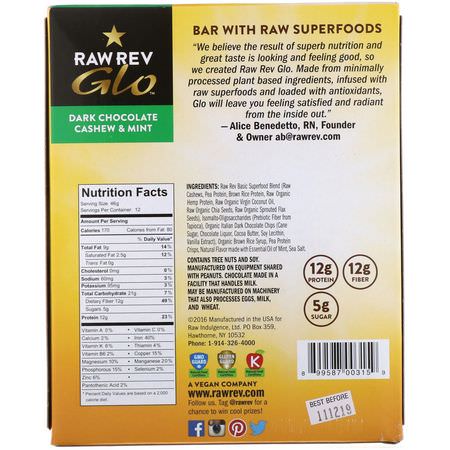 Raw Rev Plant Based Protein Bars Nutritional Bars - 營養棒, 植物性蛋白棒, 蛋白棒, 核仁巧克力餅