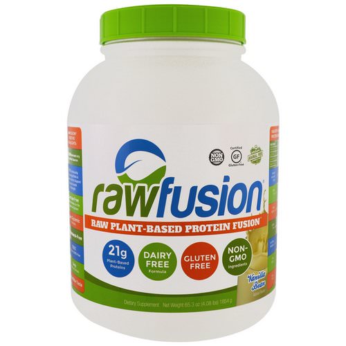 RawFusion, Raw Plant-Based Protein Fusion, Vanilla Bean, 4.08 lbs (1854 g) Review