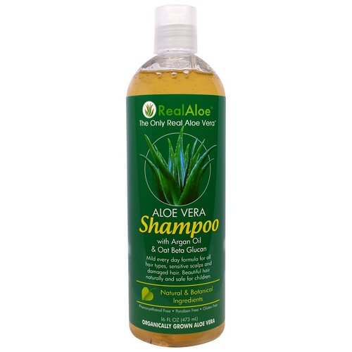 Real Aloe, Aloe Vera Shampoo with Argan Oil & Oat Beta Glucan, 16 fl oz (473 mL) Review