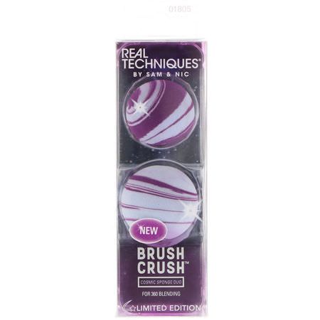 禮品套裝, 化妝海綿: Real Techniques by Samantha Chapman, Limited Edition, Brush Crush, Cosmic Sponge Duo, 2 Sponges