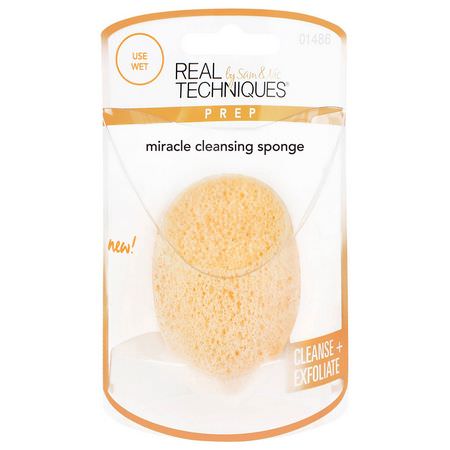 化妝海綿, 化妝刷: Real Techniques by Samantha Chapman, Miracle Cleansing Sponge, 1 Sponge