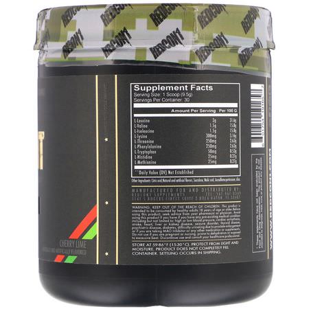 氨基酸: Redcon1, Grunt, EAA, Cherry Lime, 10.05 oz (285 g)