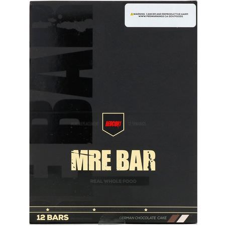 代餐, 體重: Redcon1, MRE Bar, German Chocolate Cake, 12 Bars, 2.36 oz (67 g) Each