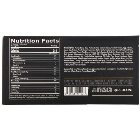 Redcon1 Protein Bars Meal Replacements - 代餐, 體重, 飲食, 補品