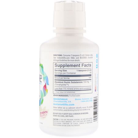 消化, 補品: Restore, For Gut Health Mineral Supplement, 16 fl oz (473 ml)