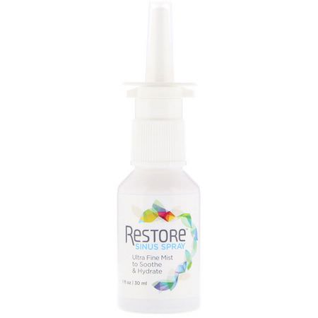 Restore Nasal Sinus Supplements Nasal Spray - 鼻噴霧劑, 鼻竇沖洗器, 急救, 鼻竇補充劑