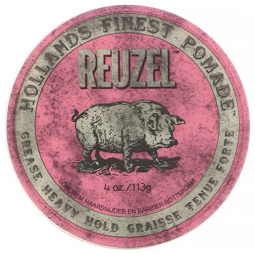 Reuzel, Pink Pomade, Grease, Heavy Hold, 4 oz (113 g) Review