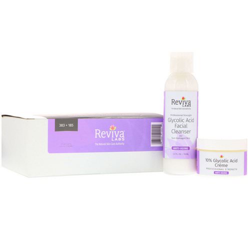 Reviva Labs, 10% Glycolic Acid Creme & Glycolic Acid Facial Cleanser, 2 Piece Bundle Review