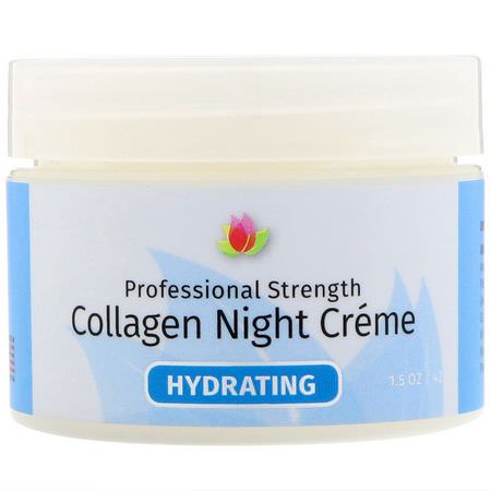 Reviva Labs Night Moisturizers Creams Collagen Beauty - 膠原蛋白, 夜間保濕霜, 乳霜, 面部保濕霜