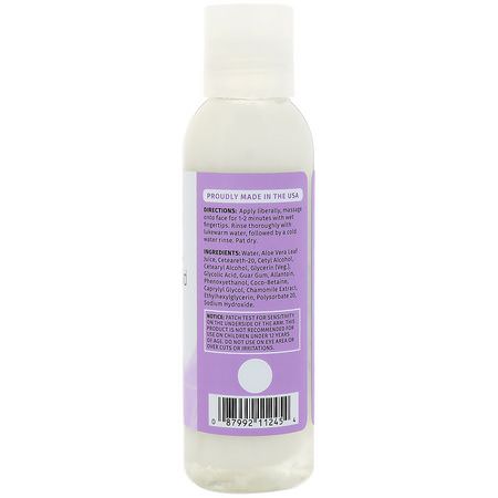 清潔劑, 洗面奶: Reviva Labs, Glycolic Acid Facial Cleanser, 4 fl oz (118 ml)