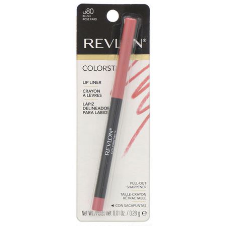唇線筆, 嘴唇: Revlon, Colorstay, Lip Liner, Blush 680, 0.01 oz (0.28 g)