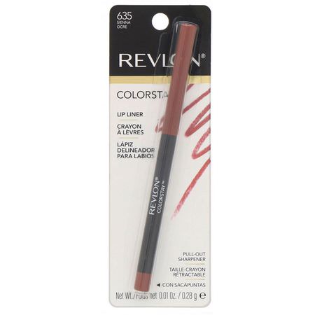 唇線筆, 嘴唇: Revlon, Colorstay, Lip Liner, Sienna 635, 0.01 oz (0.28 g)