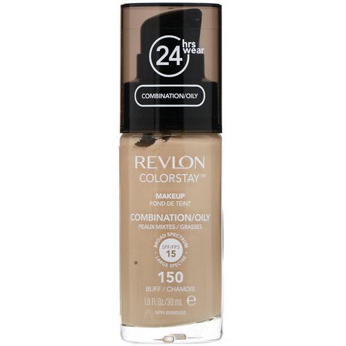 Revlon, Colorstay, Makeup, Combination/Oily, 150 Buff, 1 fl oz (30 ml) Review