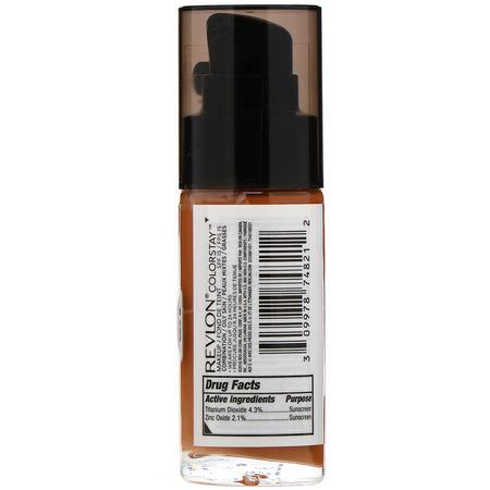 基礎, 臉部: Revlon, Colorstay, Makeup, Combination/Oily, 355 Almond, 1 fl oz (30 ml)