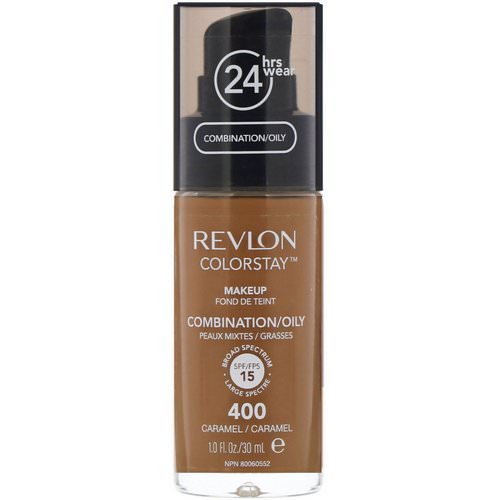 Revlon, Colorstay, Makeup, Combination/Oily, 400 Caramel, 1 fl oz (30 ml) Review