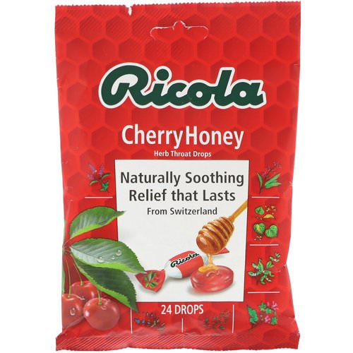 Ricola, Herb Throat Drops, Cherry Honey, 24 Drops Review