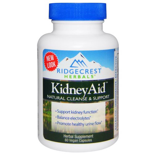 RidgeCrest Herbals, Kidney Aid, 60 Veggie Caps Review