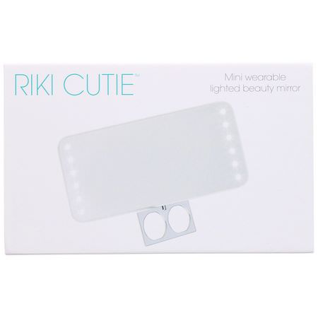化妝刷, 化妝: Riki Loves Riki, Riki Cutie, Mini Wearable Lighted Beauty Mirror, 1 Count