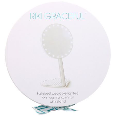 化妝刷, 化妝: Riki Loves Riki, Riki Graceful, Lighted Mirror with Stand, 1 Count