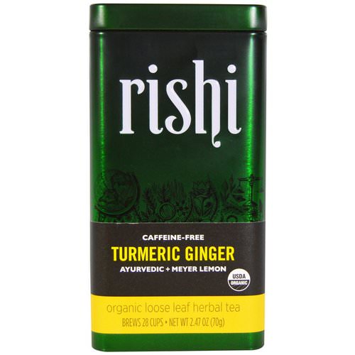 Rishi Tea, Turmeric Ginger, Organic Loose Leaf Herbal Tea, Ayurvedic + Meyer Lemon, 2.47 oz (70 g) Review