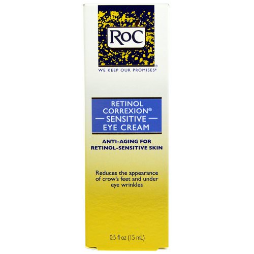 RoC, Retinol Correxion Sensitive Eye Cream, 0.5 fl oz (15 ml) Review