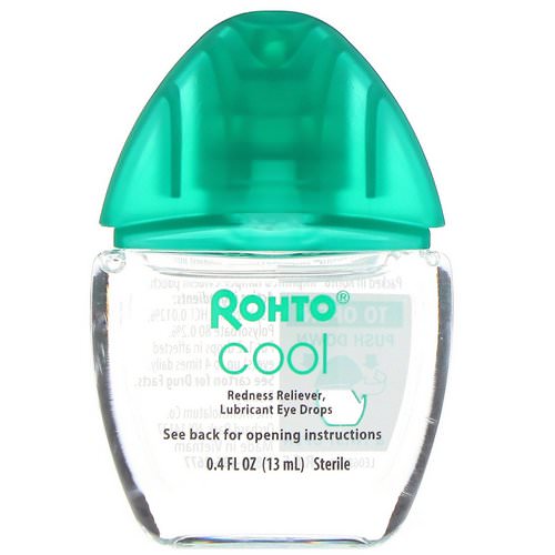 Rohto, Cooling Eye Drops, Dual Action Redness + Dryness Relief, 0.4 fl oz (13 ml) Review