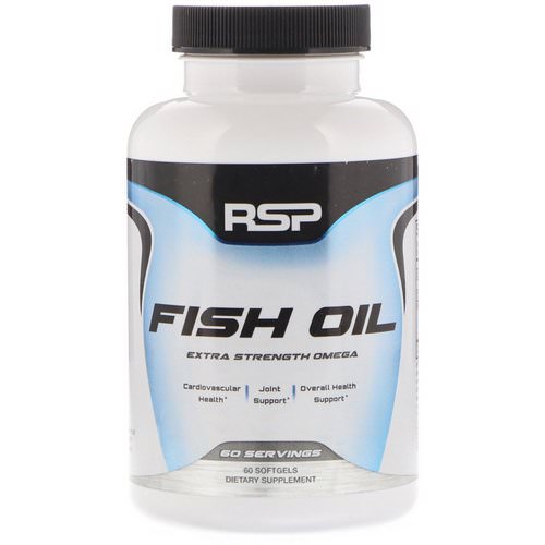 RSP Nutrition, Fish Oil, Extra Strength Omega, 60 Softgels Review