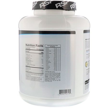 蛋白質, 運動營養: RSP Nutrition, Whey Protein Powder, Chocolate, 4.6 lbs (2.09 kg)