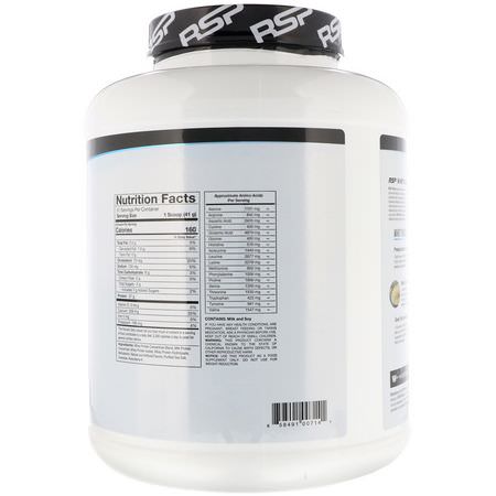 蛋白質, 運動營養: RSP Nutrition, Whey Protein Powder, Vanilla, 4.6 lbs (2.09 kg)