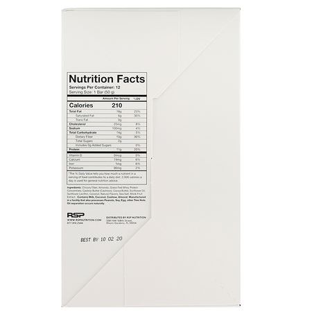 RSP Nutrition Whey Protein Bars - 乳清蛋白棒, 蛋白棒, 核仁巧克力餅, 餅乾