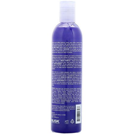 護髮素, 洗髮水: Rusk, Deepshine, Platinum X, Shampoo, 12 oz (355 ml)