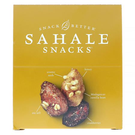 足跡混合, 混合堅果: Sahale Snacks, Glazed Mix, Honey Almonds, 9 Packs, 1.5 oz (42.5 g) Each
