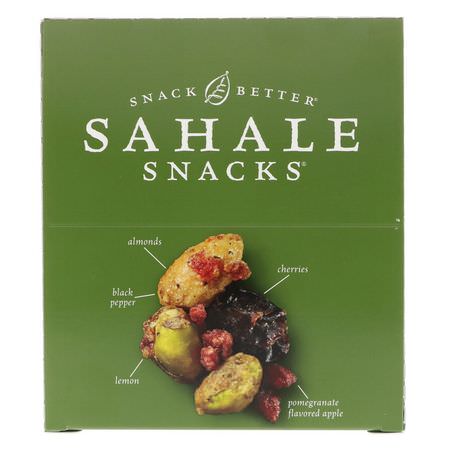 開心果, 種子: Sahale Snacks, Glazed Mix, Naturally Pomegranate Flavored Pistachios, 9 Packs, 1.5 oz (42.5 g) Each