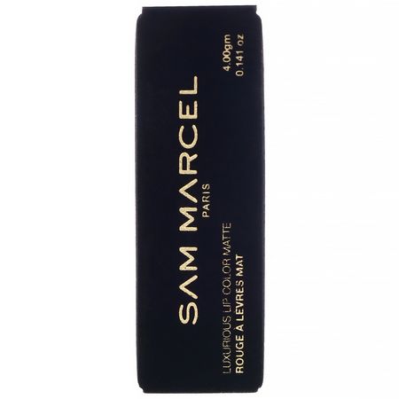 唇膏, 嘴唇: Sam Marcel, Luxurious Lip Color, Matte, Isabella, 0.141 oz (4 g)
