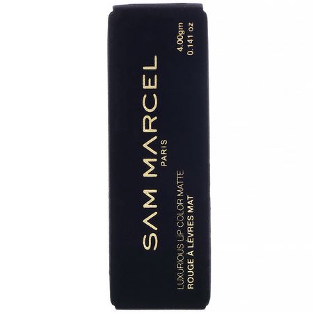 唇膏, 嘴唇: Sam Marcel, Luxurious Lip Color, Satin, Coco, 0.141 oz (4 g)