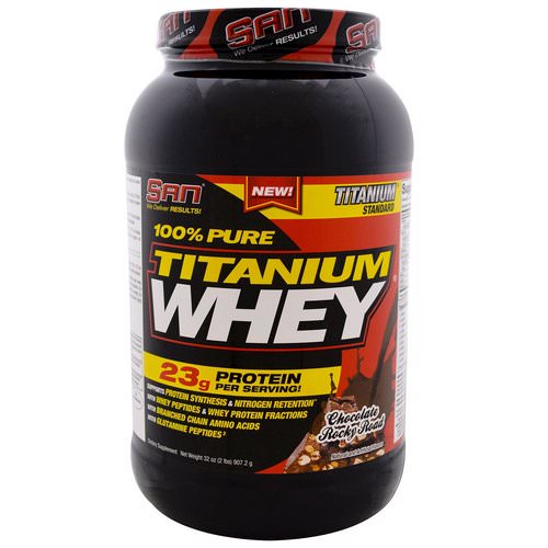 SAN Nutrition, 100% Pure Titanium Whey, Chocolate Rocky Road, 2 lbs (907.2 g) Review