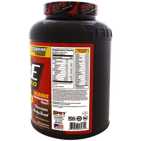 乳清蛋白, 運動營養: SAN Nutrition, Metaforce 5.0, Chocolate Rocky Road, 5.06 lb (2297 g)