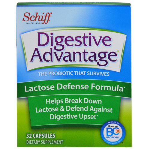 Schiff, Digestive Advantage, Lactose Defense Formula, 32 Capsules Review