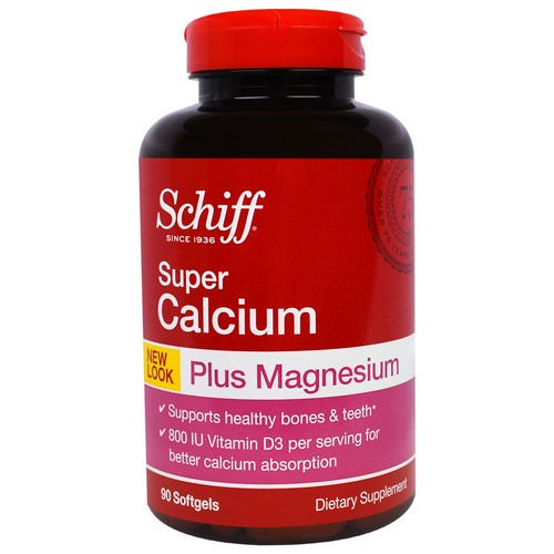 Schiff, Super Calcium, Plus Magnesium, 90 Softgels Review