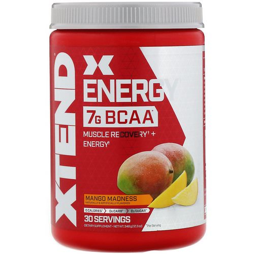 Scivation, Xtend Energy BCAA, Mango Madness, 12.3 oz (348 g) Review