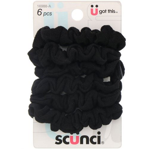 Scunci, Mini Twisters, Black, 6 Pieces Review