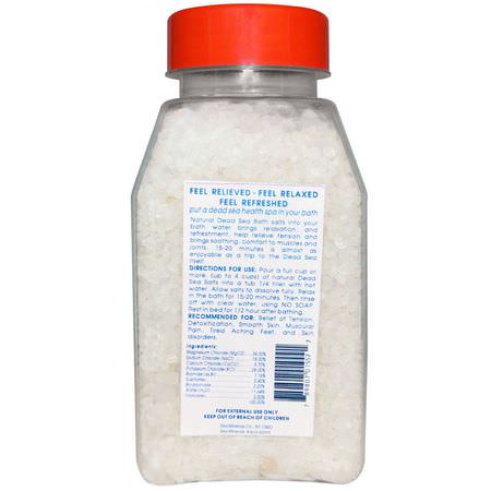 礦物質浴, 油: Sea Minerals, Mineral Bath from the Dead Sea, 1 lb (453 g)