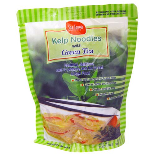 Sea Tangle Noodle Company, Kelp Noodles, with Green Tea, 12 oz (340 g) Review