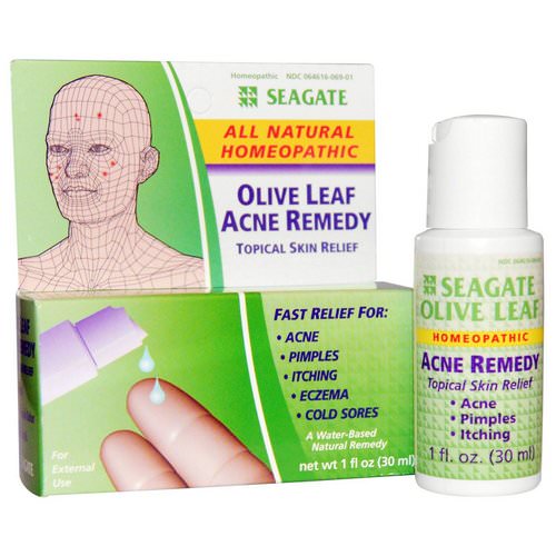 Seagate, Olive Leaf Acne Remedy, 1 fl oz (30 ml) Review