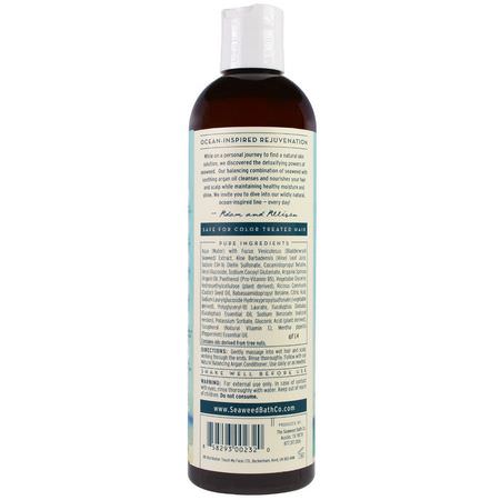 洗髮, 護髮: The Seaweed Bath Co, Natural Balancing Argan Shampoo, Eucalyptus & Peppermint, 12 fl oz (360 ml)