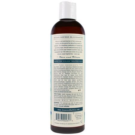 洗髮, 護髮: The Seaweed Bath Co, Natural Smoothing Argan Shampoo, Citrus Vanilla, 12 fl oz (360 ml)